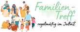 Logo Familientreff: Bilder diverser Familien